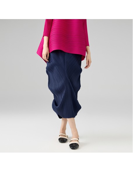 Temperament Elegant Niche Design Pleated A-line Dress Irregular Lined Dresses