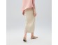 Half-body skirt pleated clothes wholesale Slim thin high waist skirt hem open temperament elegant package hip skirt