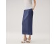 Cowboy half-body skirt fashion temperament Slim thin pleated half skirt