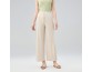 Casual trousers women temperament mid-waist pleated long paragraph splicing straight trousers