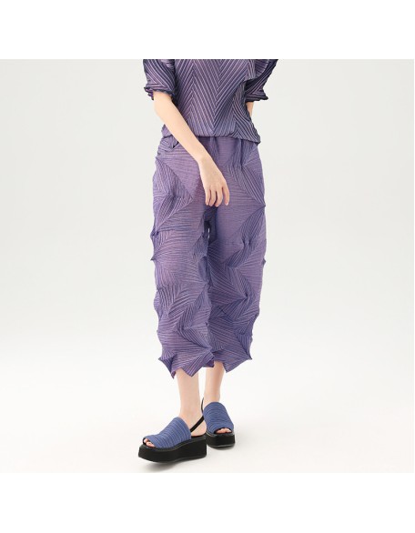 Summer solid colour loose fashionable versatile nine-minute trousers comfortable trousers women