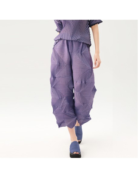 Summer solid colour loose fashionable versatile nine-minute trousers comfortable trousers women