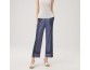 Vintage jeans high waist loose thin large size elastic straight wide leg trousers